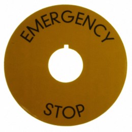 1 pcs : 5.76.204.403/0400 - EMRG STP LBL 60MM EMERGENCY STOP