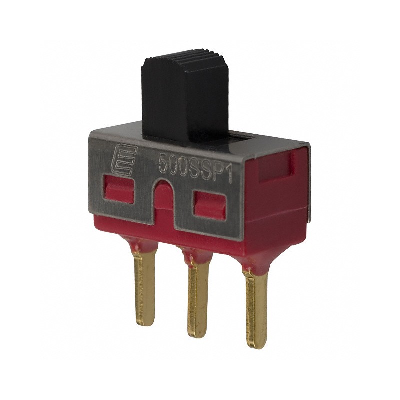 1 pcs : 500SSP1S1M2REA - SWITCH SLIDE SPDT 0.4VA 20V
