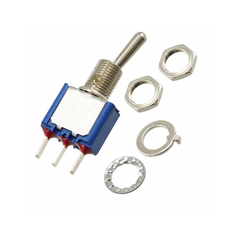 1 pcs : 5236ZABULCSA - SWITCH TOGGLE SPDT 6A 125V