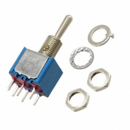 1 pcs : 5249AB - SWITCH TOGGLE DPDT 6A 125V