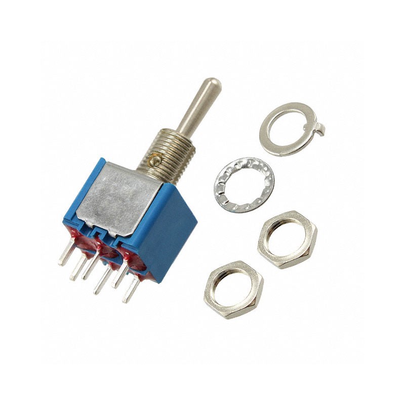 1 pcs : 5249AB - SWITCH TOGGLE DPDT 6A 125V