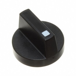 1 pcs : 52-928.0 - ROTATING KNOB BLACK D18 PLASTIC