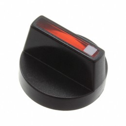 1 pcs : 52-928.20 - ROTATING KNOB BLACK/RED D18 PLAS