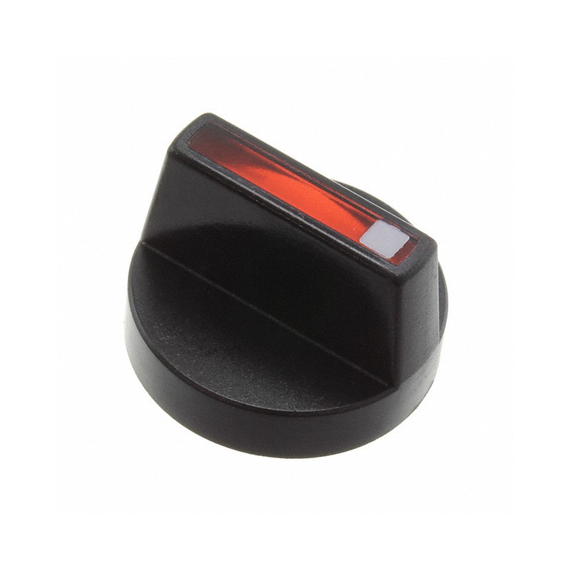 1 pcs : 52-928.20 - ROTATING KNOB BLACK/RED D18 PLAS