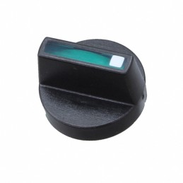 1 pcs : 52-928.50 - ROTATING KNOB BLACK/GREEN D18 PL