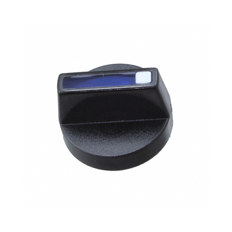 1 pcs : 52-928.60 - ROTATING KNOB BLACK/BLUE D18 PLA