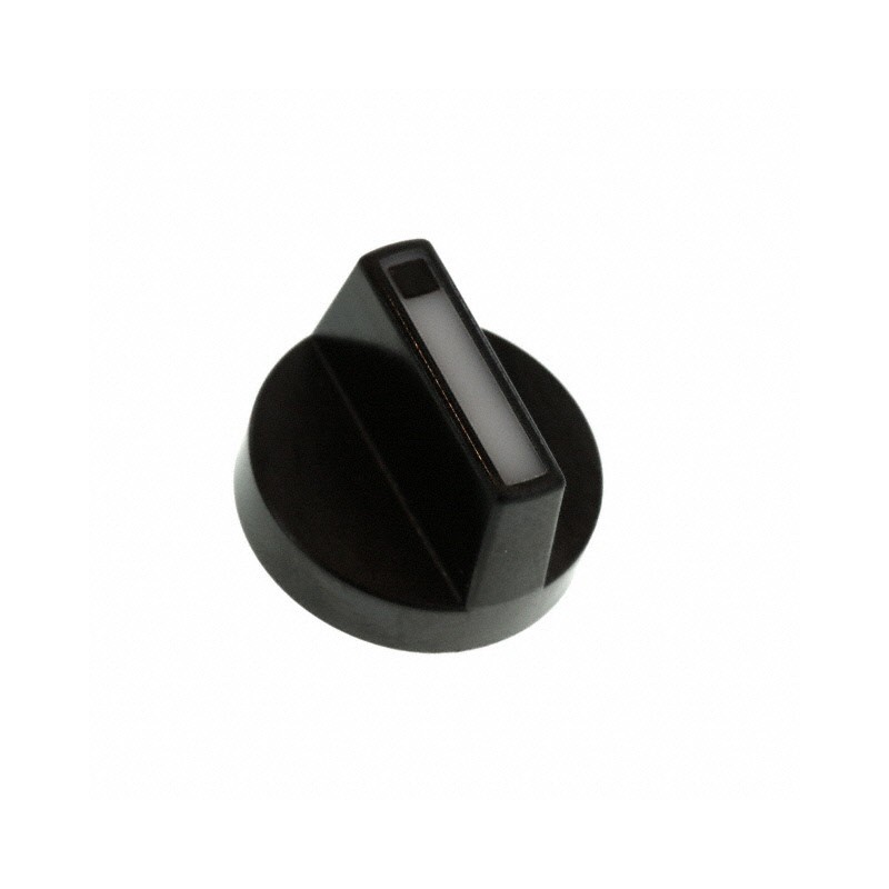 1 pcs : 52-928.9 - ROTATING KNOB BLACK/WHITE D18 PL