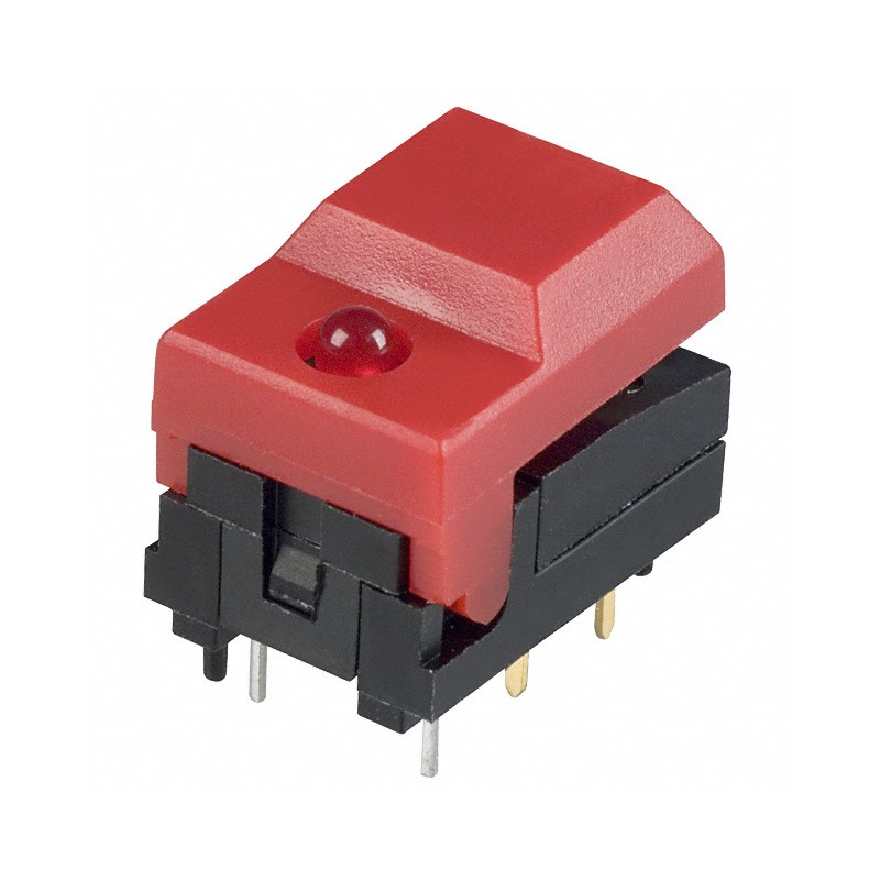 1 pcs : 5501MREDRED - SWITCH PB SPDT 0.3A 12V