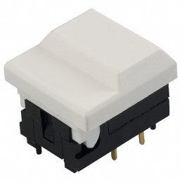 1 pcs : 5511MWHTX - SWITCH PUSH SPDT 0.03A 12V
