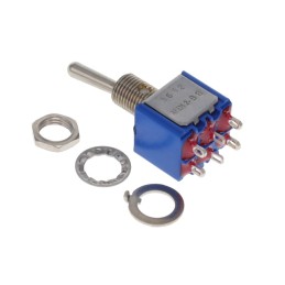 1 pcs : 5642AB - SWITCH TOGGLE DPDT 6A 125V