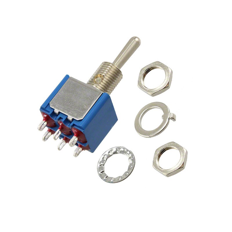 1 pcs : 5649AB - SWITCH TOGGLE DPDT 6A 125V