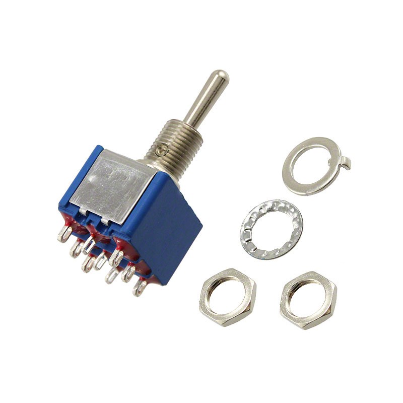 1 pcs : 5659AB - SWITCH TOGGLE 3PDT 6A 125V