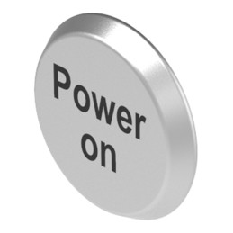 1 pcs : 56-6.00009 - CONFIG SWITCH LENS SILVER ROUND