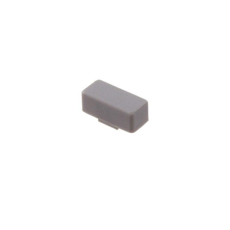 1 pcs : 5JGRY - CAP PUSHBUTTON RECTANGULAR GRAY