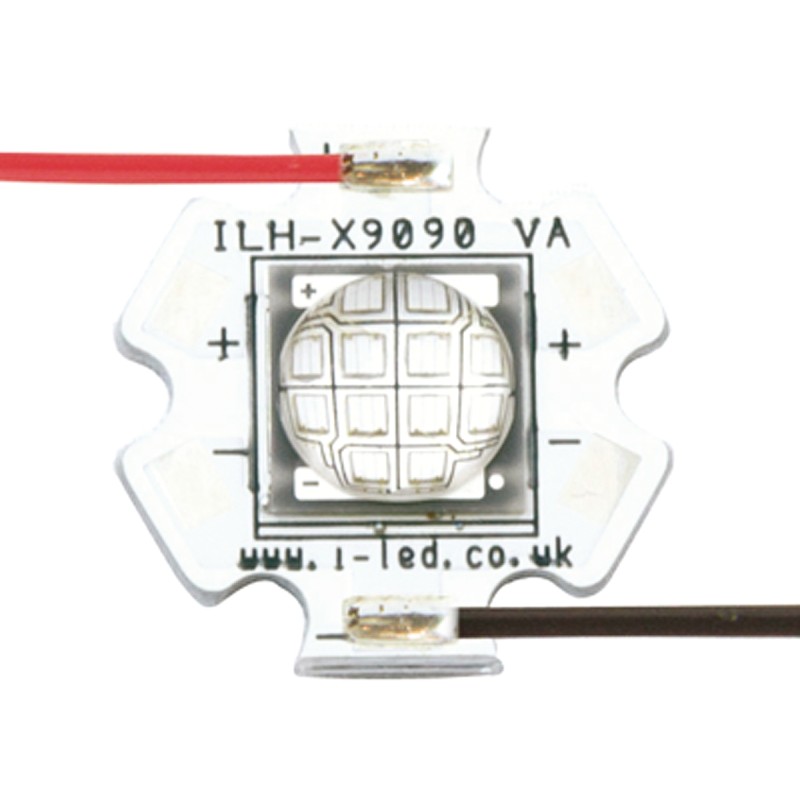 1 pcs - ILH-XU01-S380-SC211-WIR200. Intelligent LED Solutions, U9090 1 Powerstar Series UV LED, 390nm 5500 - 6500mW 140