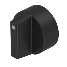 1 pcs : 61-9028.0 - ROTATING KNOB BLACK D18 PLASTIC