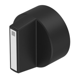 1 pcs : 61-9028.9 - ROTATING KNOB BLACK/WHITE D18 PL