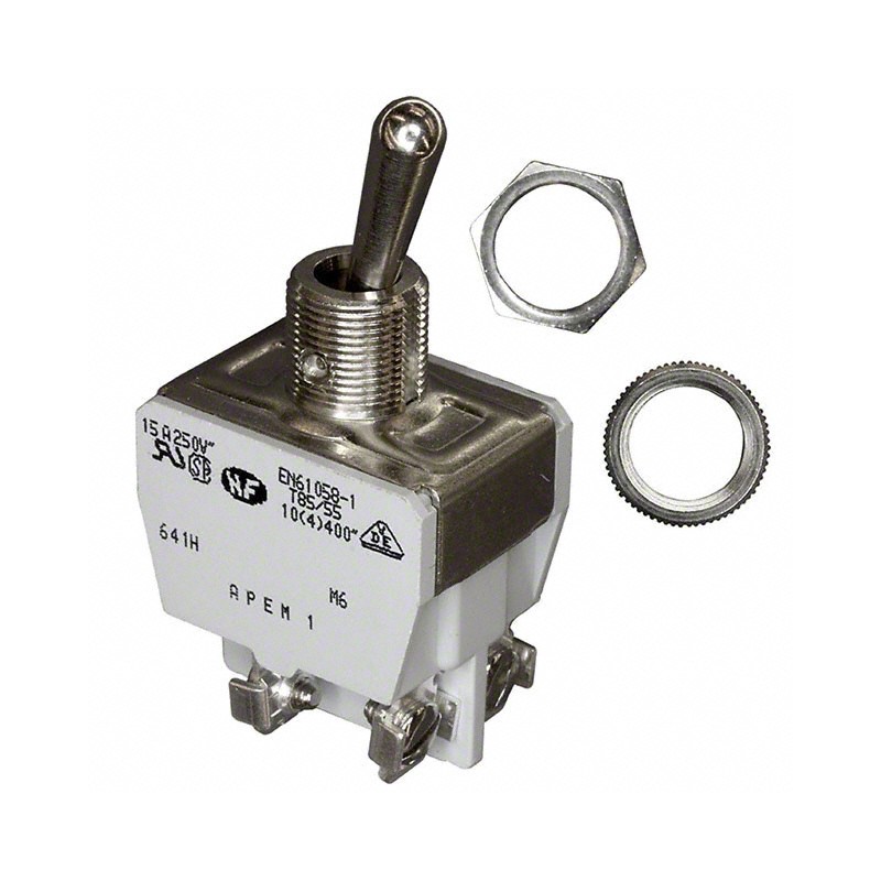 1 pcs : 641H - SWITCH TOGGLE DPST 15A 250V