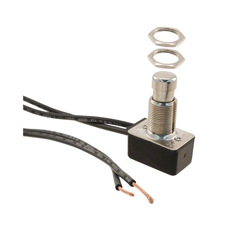 1 pcs : 6611 - SWITCH PUSH SPST 10A 125V