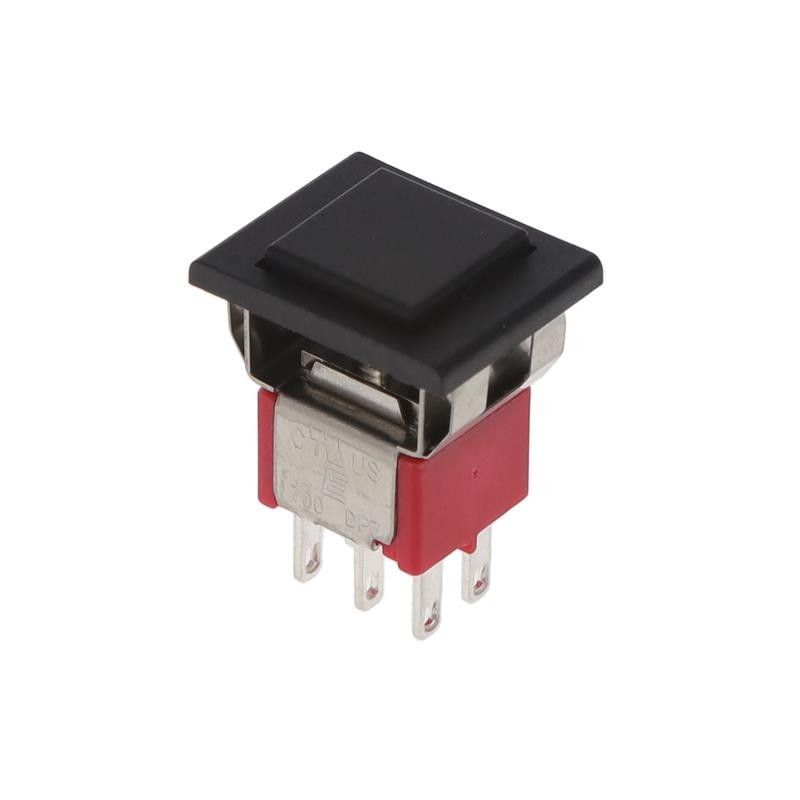1 pcs : 700DP7M1QEAP2BLKBLK - SWITCH PB DPDT 3A 120V