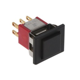1 pcs : 700DP7M1REAP2BLKBLK - SWITCH PUSH DPDT 0.4VA 20V