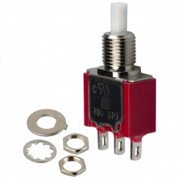 1 pcs : 700SP7B10M1QEH - SWITCH PUSHBUTTON SPDT 3A 120V