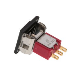 1 pcs : 700SP7M1REAP2BLKBLK - SWITCH PUSH SPDT 0.4VA 20V