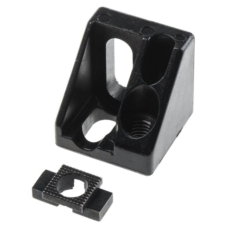 1 Bag of 2 - RS PRO Uniblock, 40, 8mm Slot, 40 mm Strut Profile