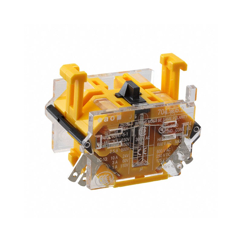 1 pcs : 704.905.2 - CONTACT BLOCK SPST-NC 6A 500V