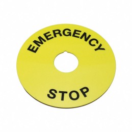 1 pcs : 704.963.1 - MARKING PLATE D90 YELLOW EMERGEN