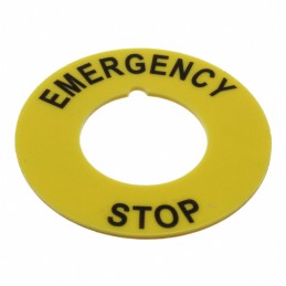 1 pcs : 704.963.22 - LABEL FOR EMERGENCY STOP SWITCH