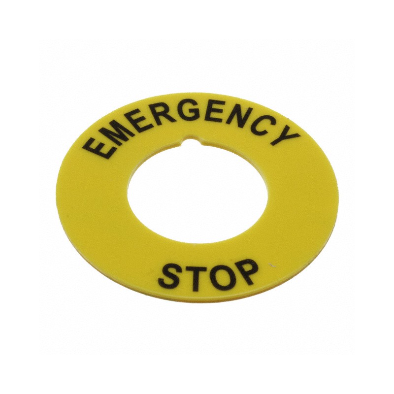 1 pcs : 704.963.22 - LABEL FOR EMERGENCY STOP SWITCH