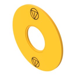 1 pcs : 704.963.4 - LEGEND PLATE D90 YELLOW SYMBOL