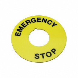 1 pcs : 704.963.6 - MARKING PLATE D60 YELLOW EMERGEN
