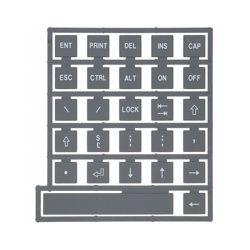 1 pcs : 70B00103 - KEYPAD KEYTOP LEG SET B NONILLUM