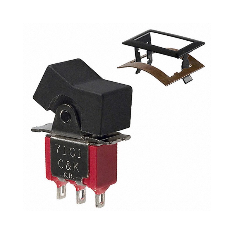 1 pcs : 7101J11ZQE22 - SWITCH ROCKER SPDT 5A 120V