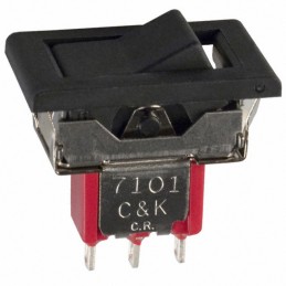 1 pcs : 7101J16ZQE22 - SWITCH ROCKER SPDT 5A 120V