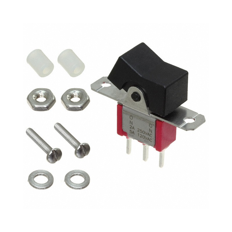 1 pcs : 7101J1CQE2 - SWITCH ROCKER SPDT 5A 120V