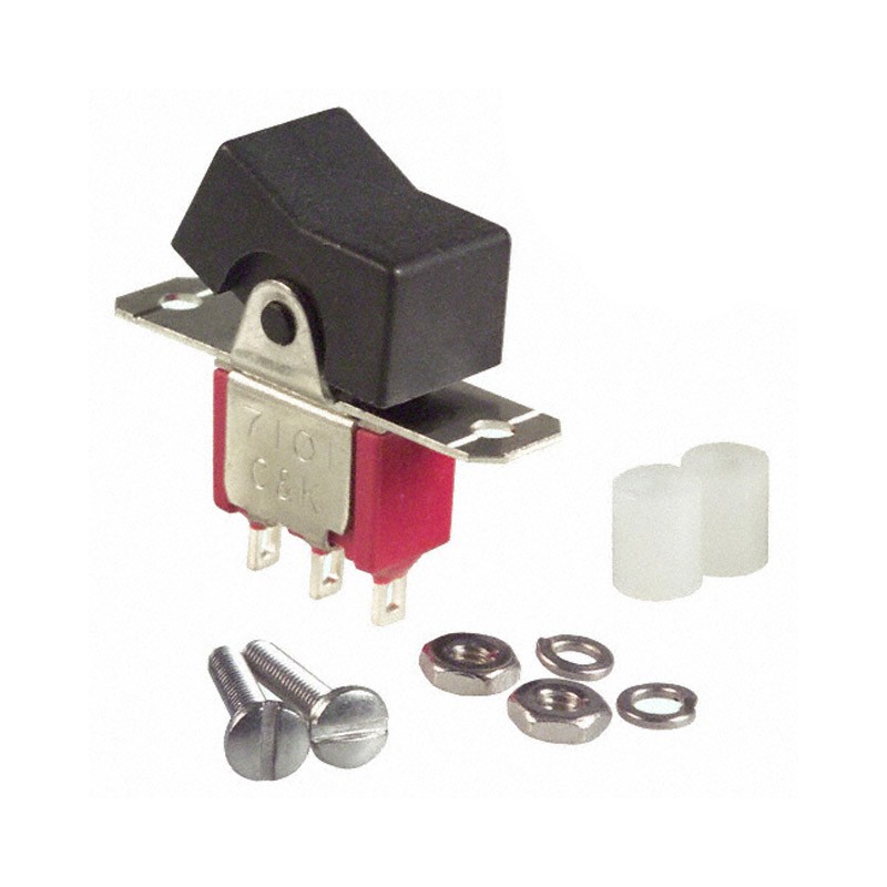 1 pcs : 7101J1ZQE2 - SWITCH ROCKER SPDT 5A 120V