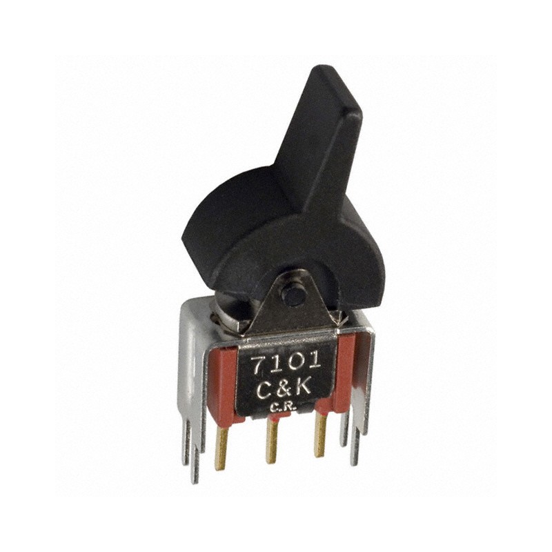 1 pcs : 7101J60V3BE2 - SWITCH ROCKER SPDT 0.4VA 20V