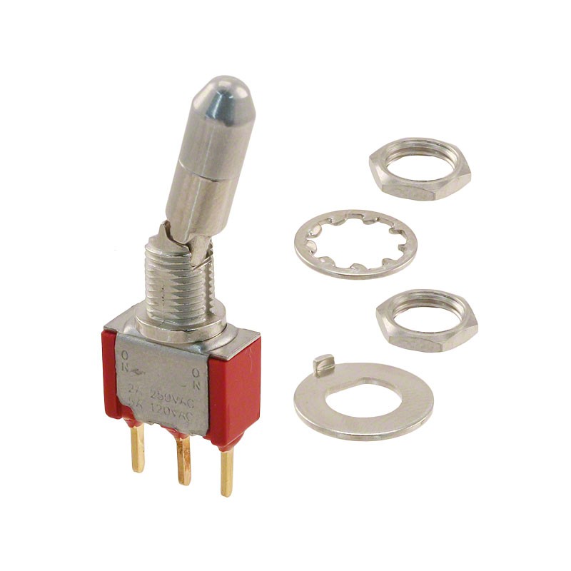1 pcs : 7101K2CGE - SWITCH TOGGLE SPDT 5A 120V