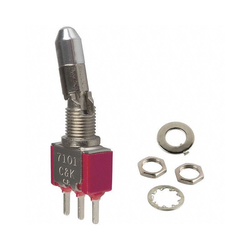 1 pcs : 7101K2CQE - SWITCH TOGGLE SPDT 5A 120V