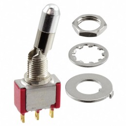 1 pcs : 7101K2ZBE - SWITCH TOGGLE SPDT 0.4VA 20V