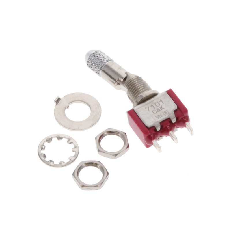 1 pcs : 7101K2ZQEG - SWITCH TOGGLE SPDT 5A 120V