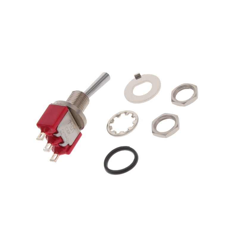 1 pcs : 7101L2CWZQE - SWITCH TOGGLE SPDT 5A 120V