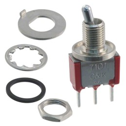 1 pcs : 7101MCWCQE - SWITCH TOGGLE SPDT 5A 120V