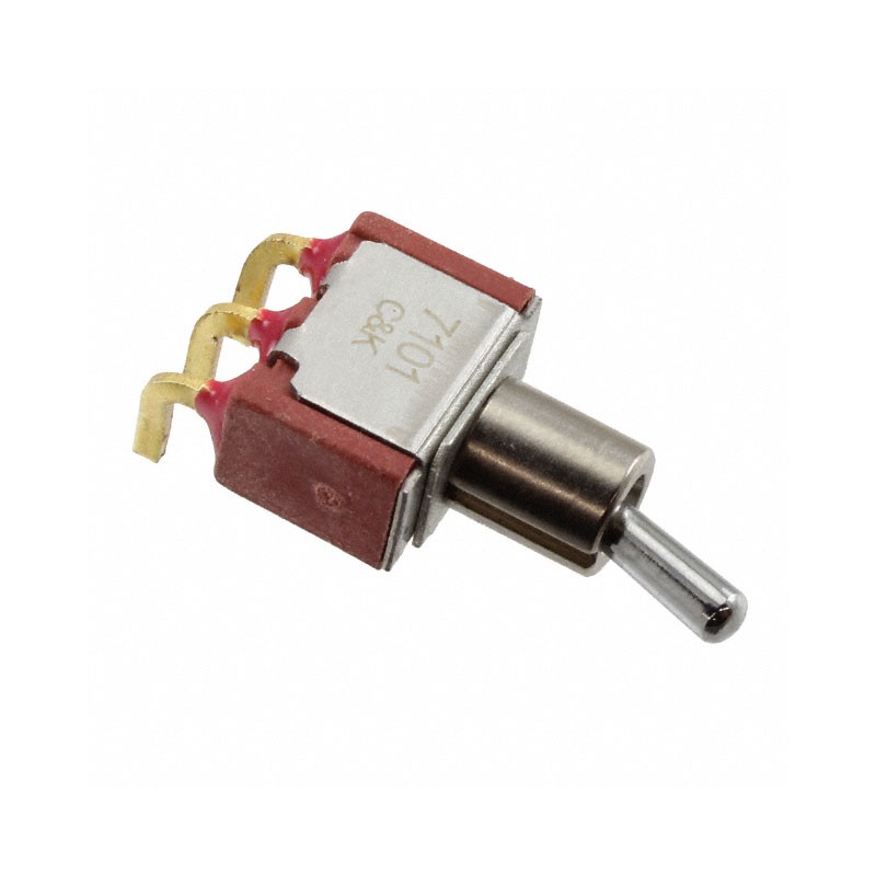 1 pcs : 7101MD9A4BE - SWITCH TOGGLE SPDT 0.4VA 20V