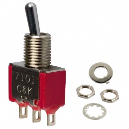 1 pcs : 7101MDZQE - SWITCH TOGGLE SPDT 5A 120V