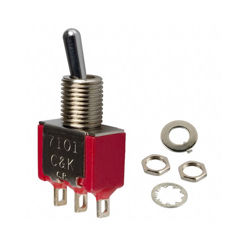 1 pcs : 7101MDZQE - SWITCH TOGGLE SPDT 5A 120V