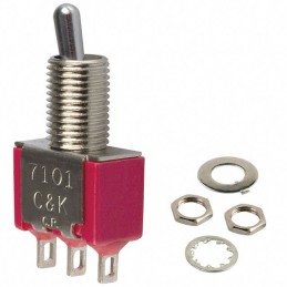 1 pcs : 7101MYZQE - SWITCH TOGGLE SPDT 5A 120V